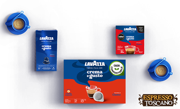 Scegli l’intensità di Lavazza Crema e Gusto
