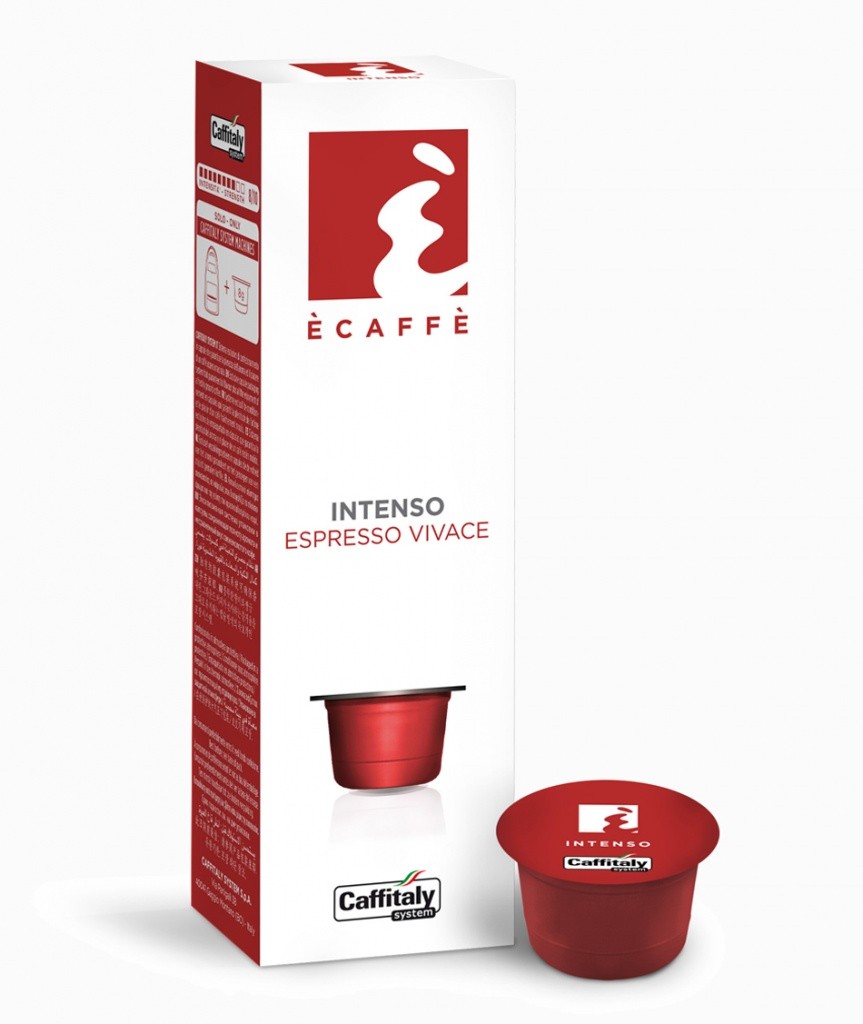 10 Capsule CAFFITALY Ecaffe' INTENSO Caffitaly