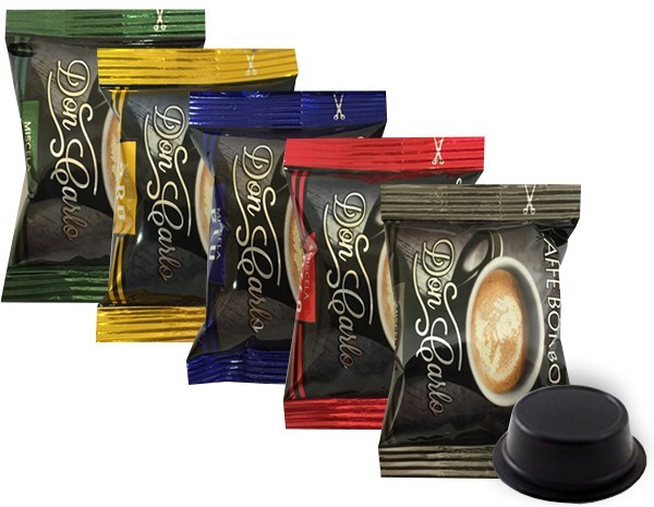 Caffè Borbone - Don Carlo Mélange or 50 pièces Compatible Lavazza