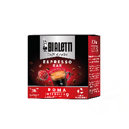 16 Capsule Caffe' BIALETTI Gusto ROMA Intenso 