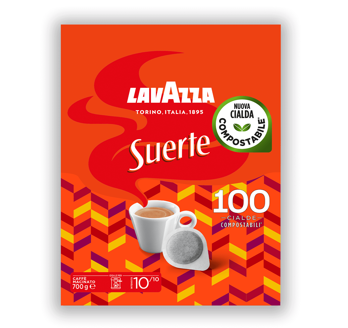 300 Cialde Filtro Carta ESE 44 mm Lavazza Suerte