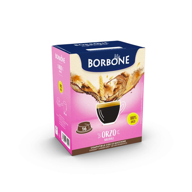 16 Capsule Caffe' Borbone Espresso D'Orzo compatibili A Modo Mio - Lavazza  A Modo Mio - Lavazza