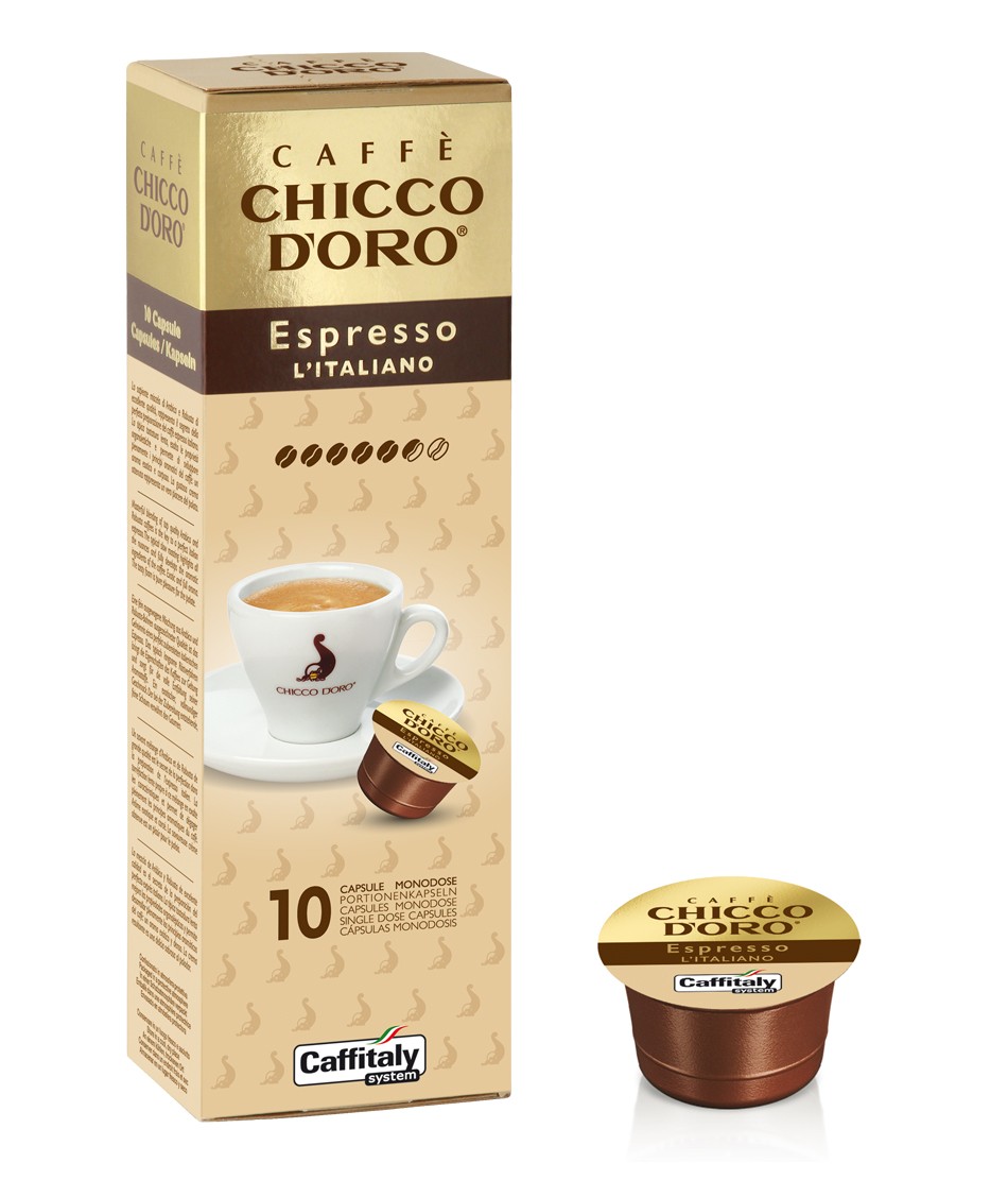 10 Capsule CAFFITALY - Chicco D'Oro ESPRESSO ITALIANO
