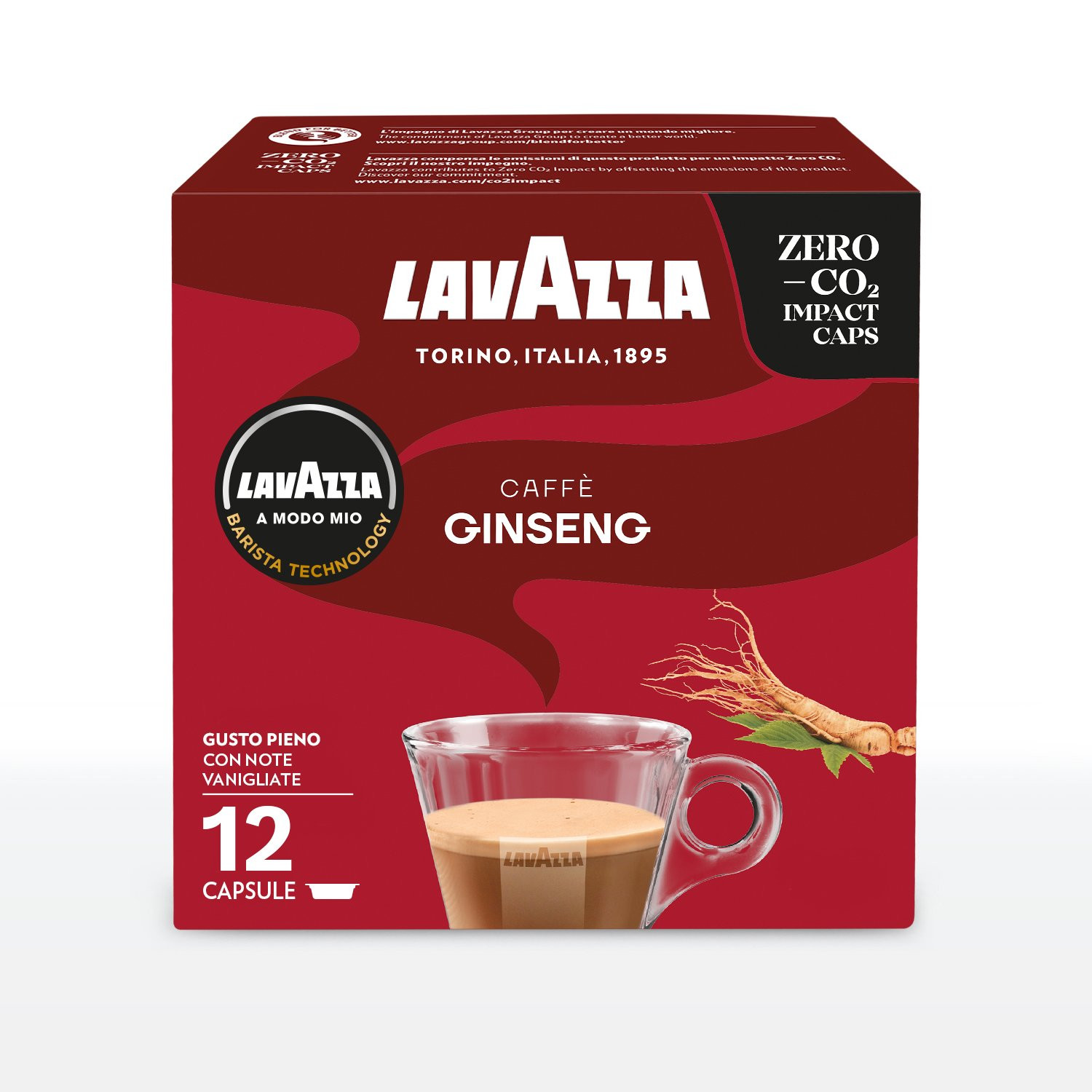 12 Capsule LAVAZZA A MODO MIO Originali GINSENG