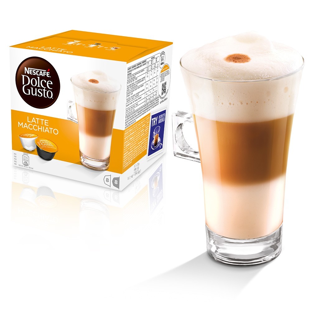 16 Capsule NESCAFE' DOLCE GUSTO - LATTE MACCHIATO - Nescafé Dolce Gusto