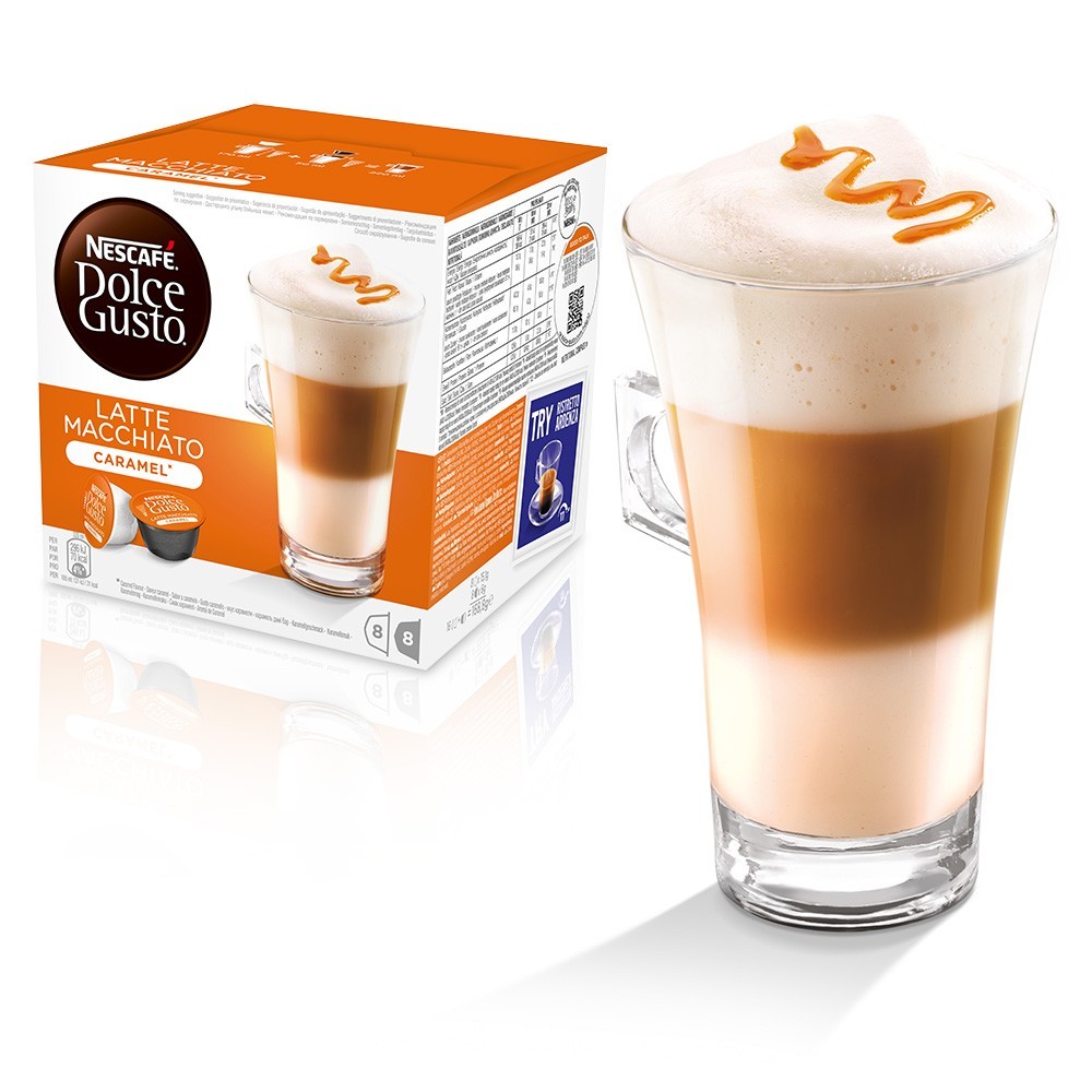 Capsule Dolce Gusto Latte Macchiato Caramel - Nescafe x16