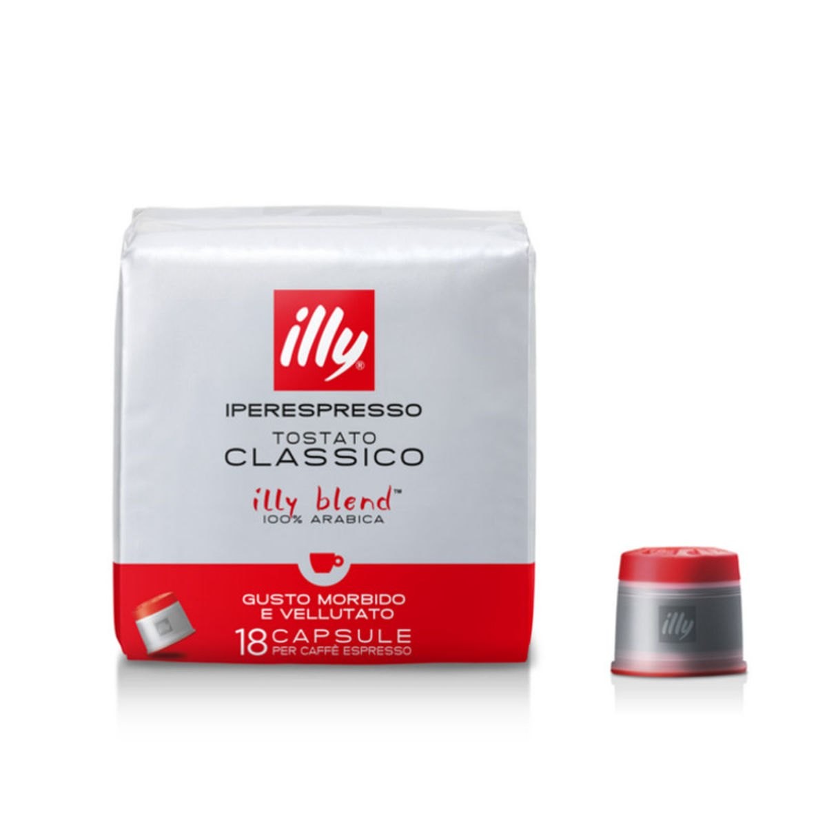 108 Capsule Illy Iperespresso 6 confezioni da 18 Capsule Tostato Classico 