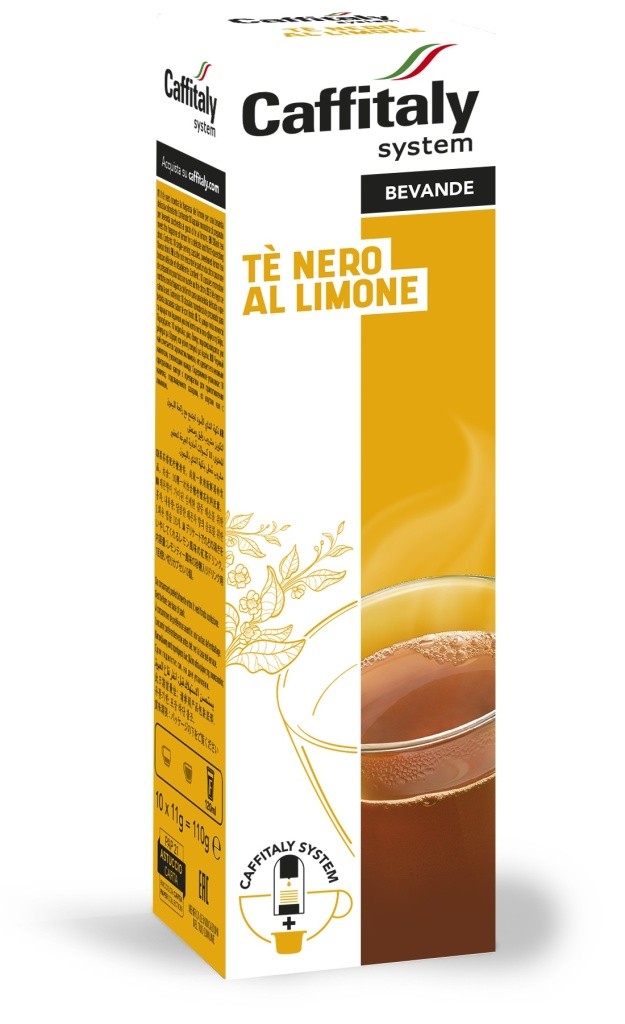 10 Capsule CAFFITALY - ECAFFE' TE' NERO AL LIMONE