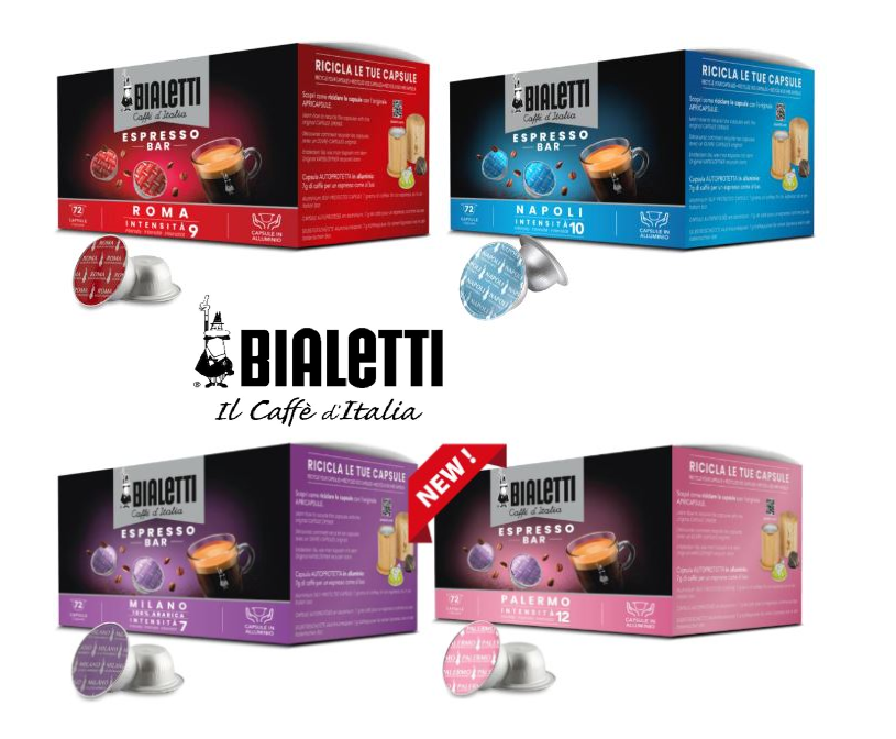 288 Capsule Caffè BIALETTI 4 Confezioni Da 72 Capsule Gusti A Scelta