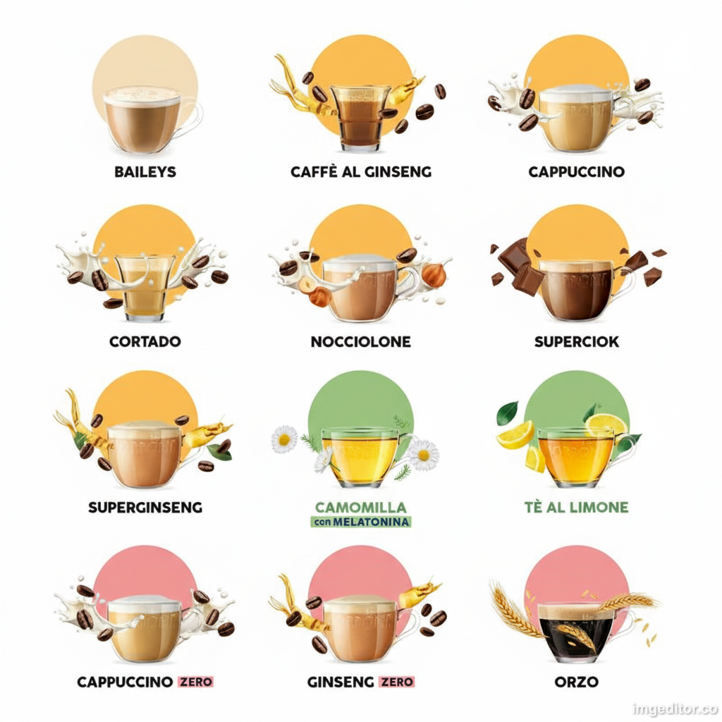 192 Capsule Borbone Caffè & Solubili Compatibili Nescafè Dolce Gusto 12 Confezioni Da 16 Capsule Gusti a Scelta