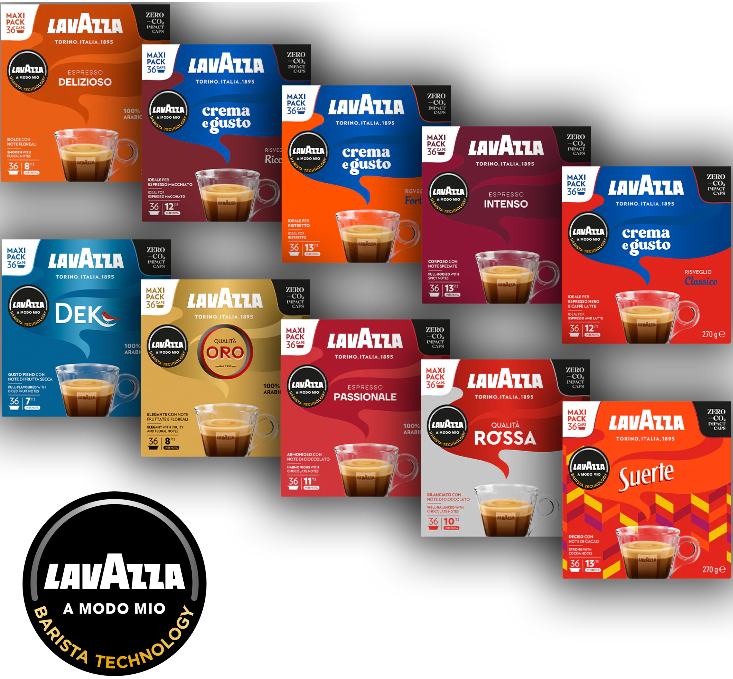 360 capsule Lavazza A Modo Mio assortite a scelta