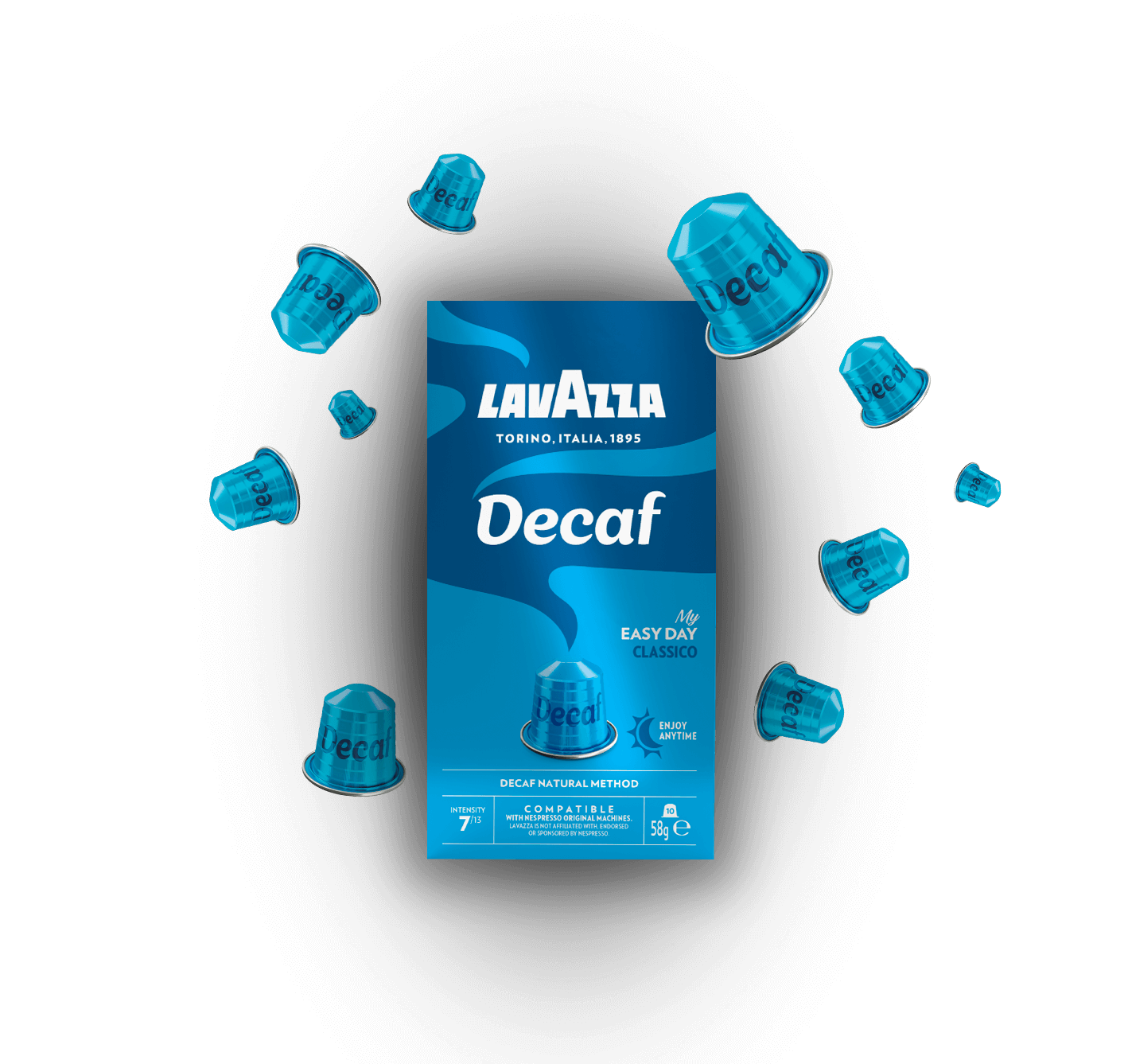 120 Capsule In Alluminio Lavazza Compatibili Nespresso Decaf