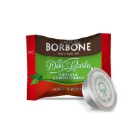 100 Capsule Borbone Don Carlo Compatibili Lavazza A Modo Mio Miscela Rossa Compostabile