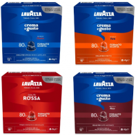 480 Capsule In Alluminio Lavazza Compatibili Nespresso Gusti A Scelta