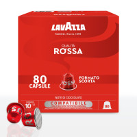 80 Capsule In Alluminio Lavazza Compatibili Nespresso Qualità Rossa